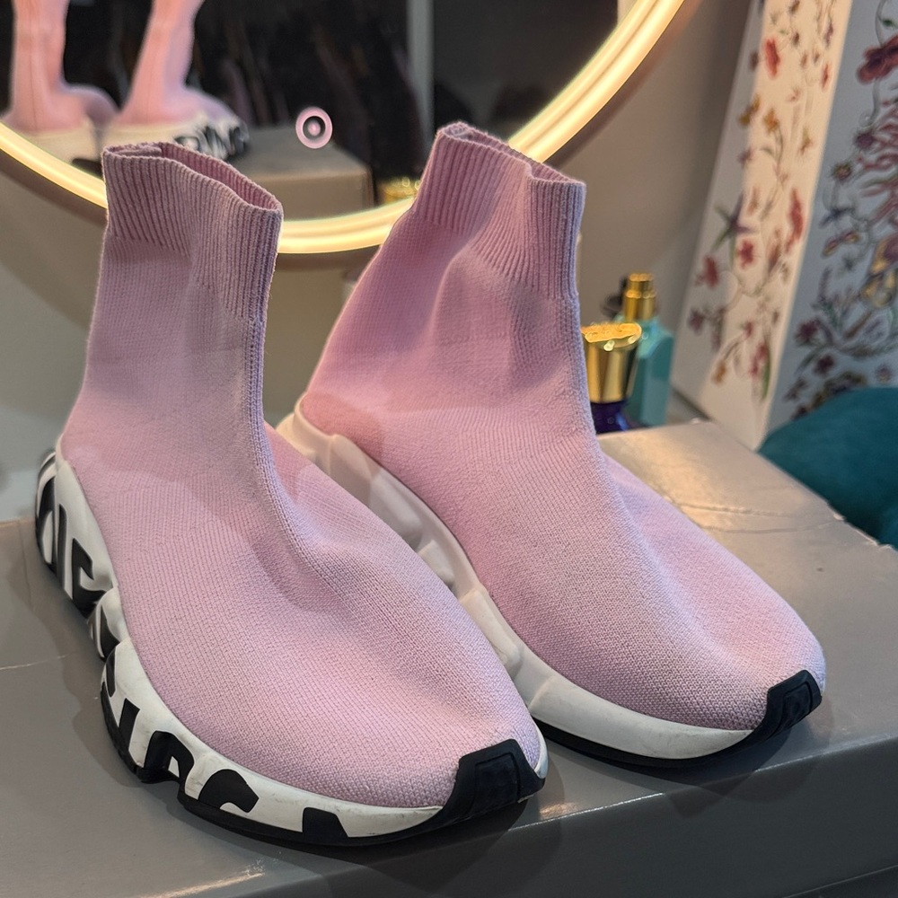 Balenciaga Light Pink Sock Sneakers
